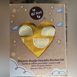 BZ Feet Muslin Organic Blanket Set